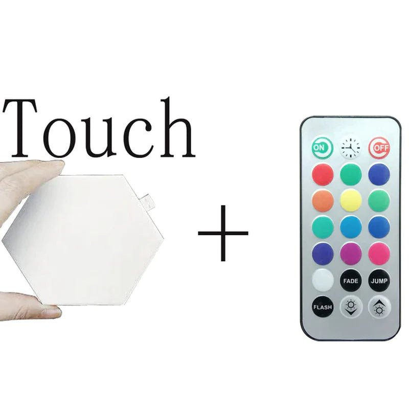 Hexagon RGB LED-Wandleuchten mit App-Steuerung
