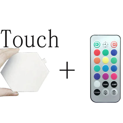 Hexagon RGB LED-Wandleuchten mit App-Steuerung