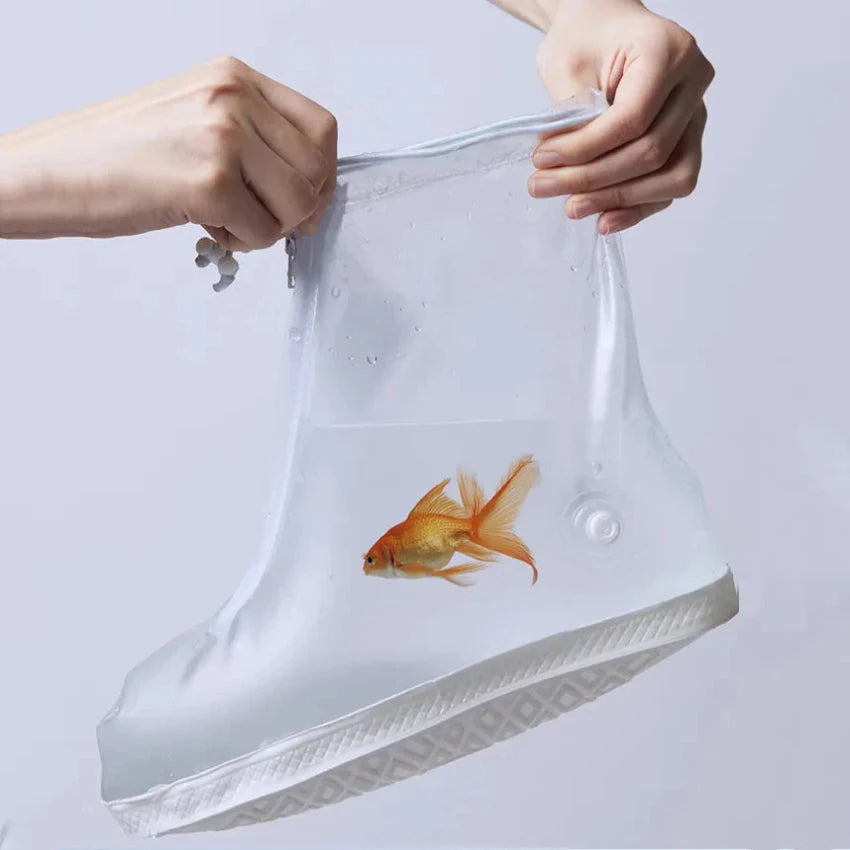 Wiederverwendbare Silikon-Schuhüberzieher gegen Regen