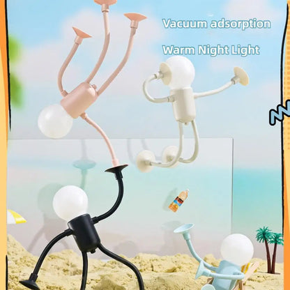 Flexible Mini-Nachtleuchte im Figuren-Design