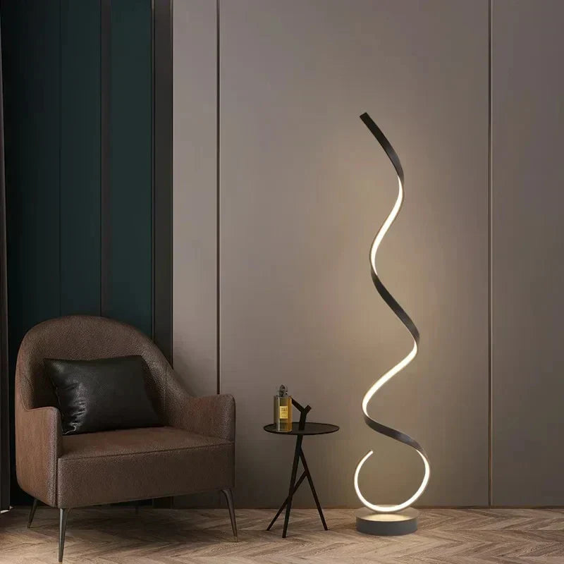 Istanbul dimmbare LED-Spiral-Stehleuchte 130 cm