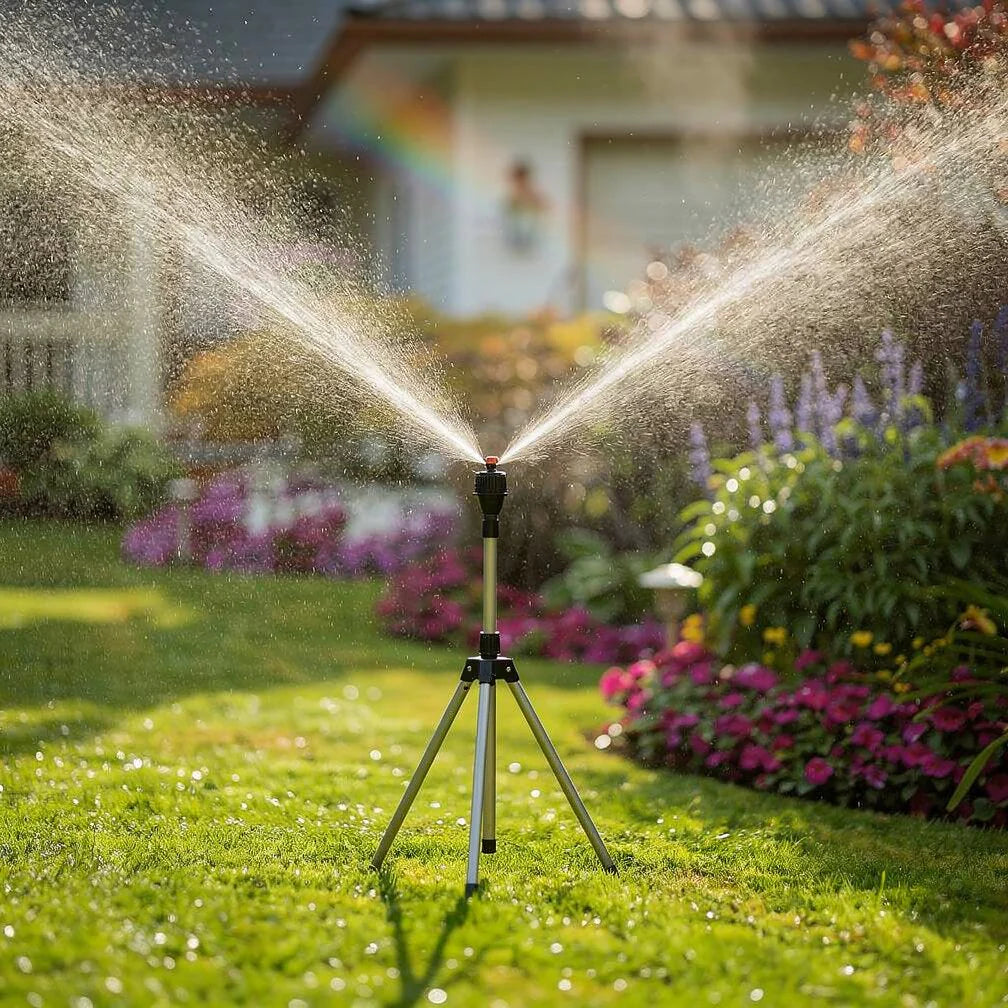AquaVento 360° Rasensprenger mit Stativ