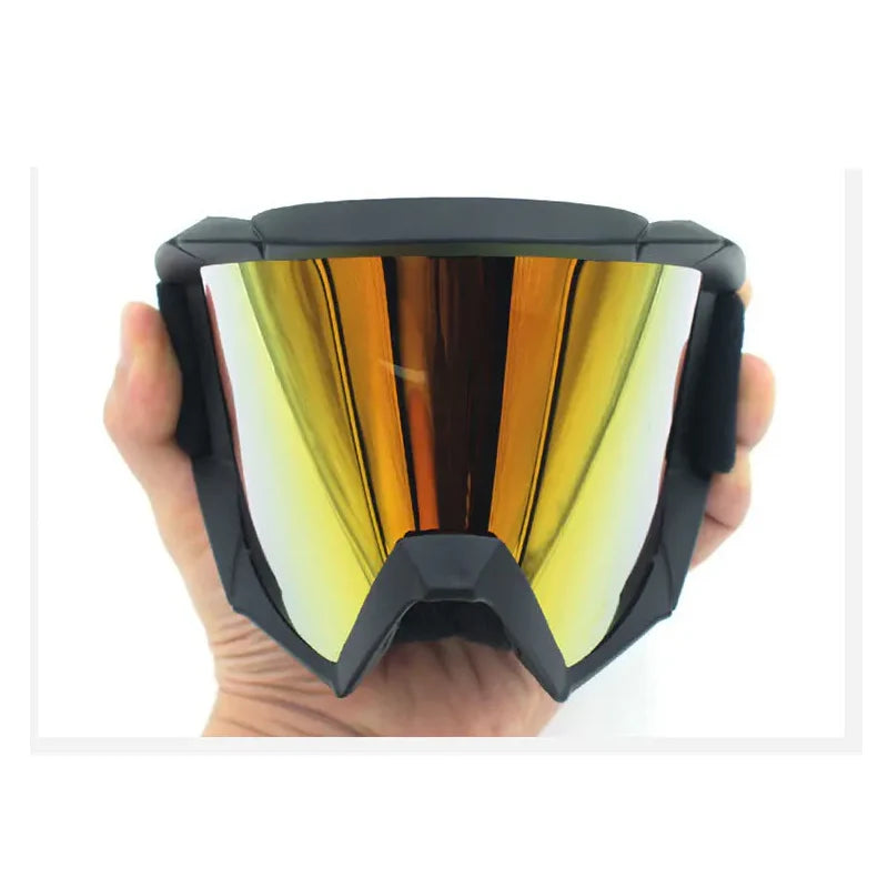 Motorrad-Schutzbrille mit Gesichtsmaske