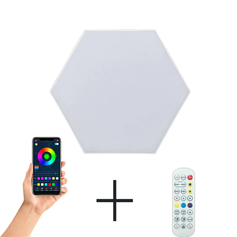 Hexagon RGB LED-Wandleuchten mit App-Steuerung