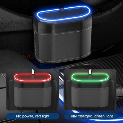 Lurevo geruchsdichter Auto-Mülleimer mit Touch-Licht