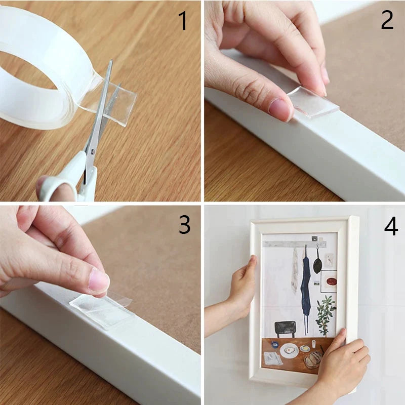 Extra starkes doppelseitiges Montageband für Haushalt & DIY