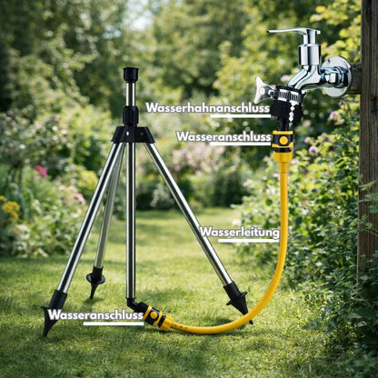 AquaVento 360° Rasensprenger mit Stativ