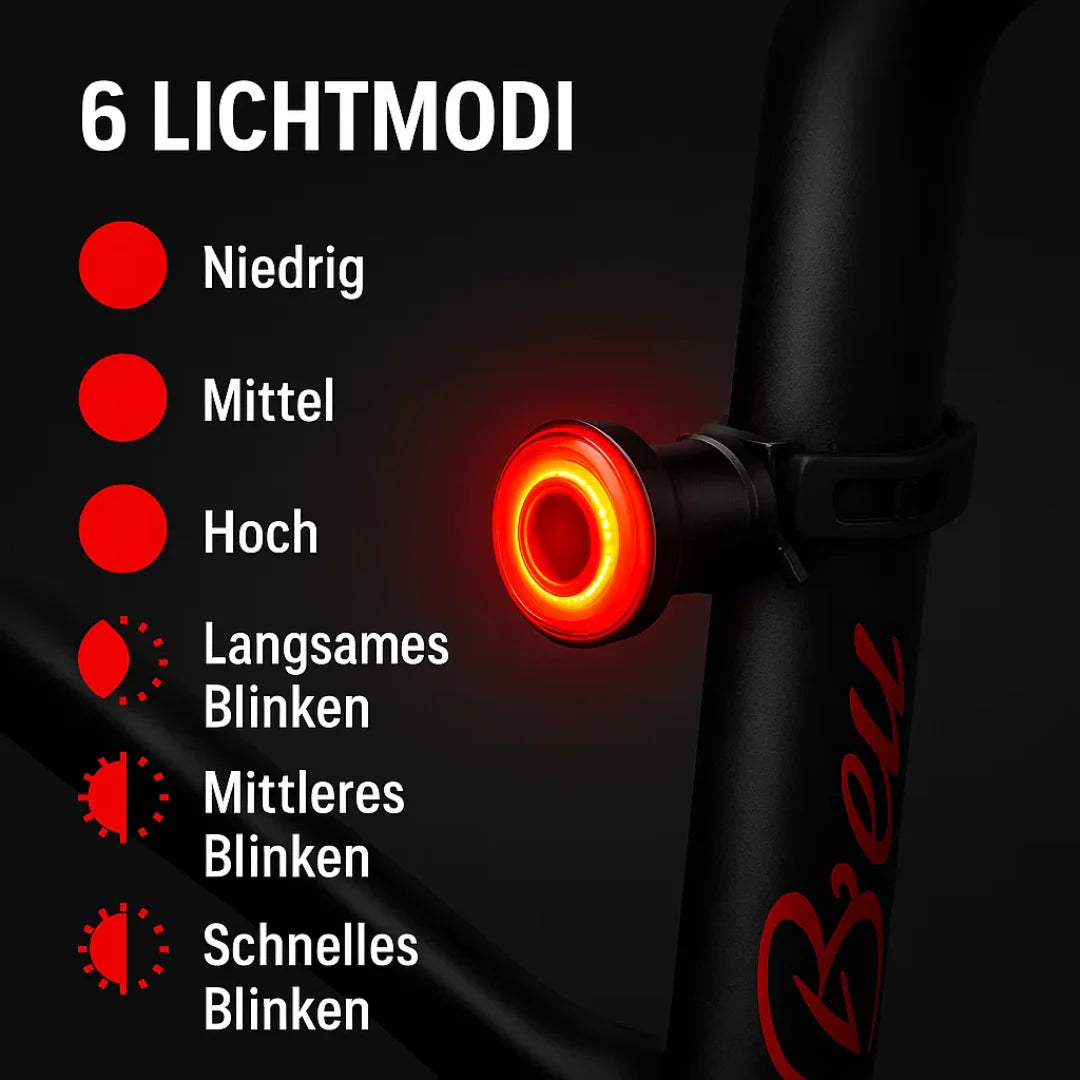 Lumirad Fahrrad-Rücklicht mit Bremslichtfunktion