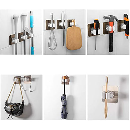 Selbstklebende Universal-Halter für Besen, Mop & Ordnung