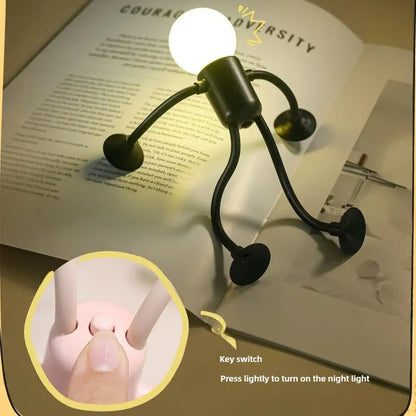 Flexible Mini-Nachtleuchte im Figuren-Design