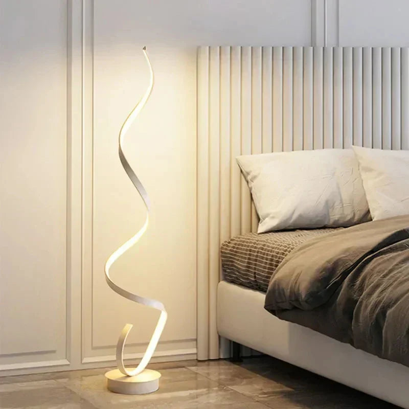 Istanbul dimmbare LED-Spiral-Stehleuchte 130 cm