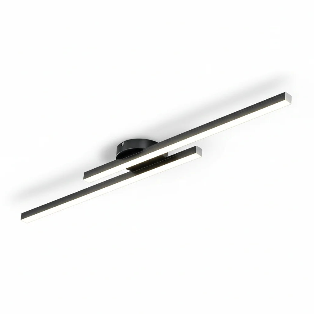 Moderne LED-Deckenleuchte aus Aluminium in Streifenform