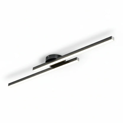 Moderne LED-Deckenleuchte aus Aluminium in Streifenform