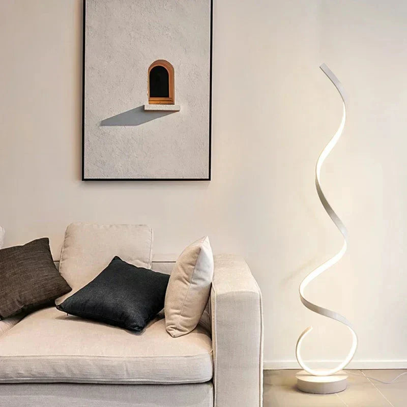 Istanbul dimmbare LED-Spiral-Stehleuchte 130 cm