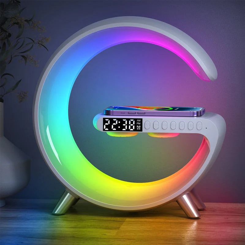 ChargeGlow kabelloses Ladegerät mit Bluetooth-Lautsprecher