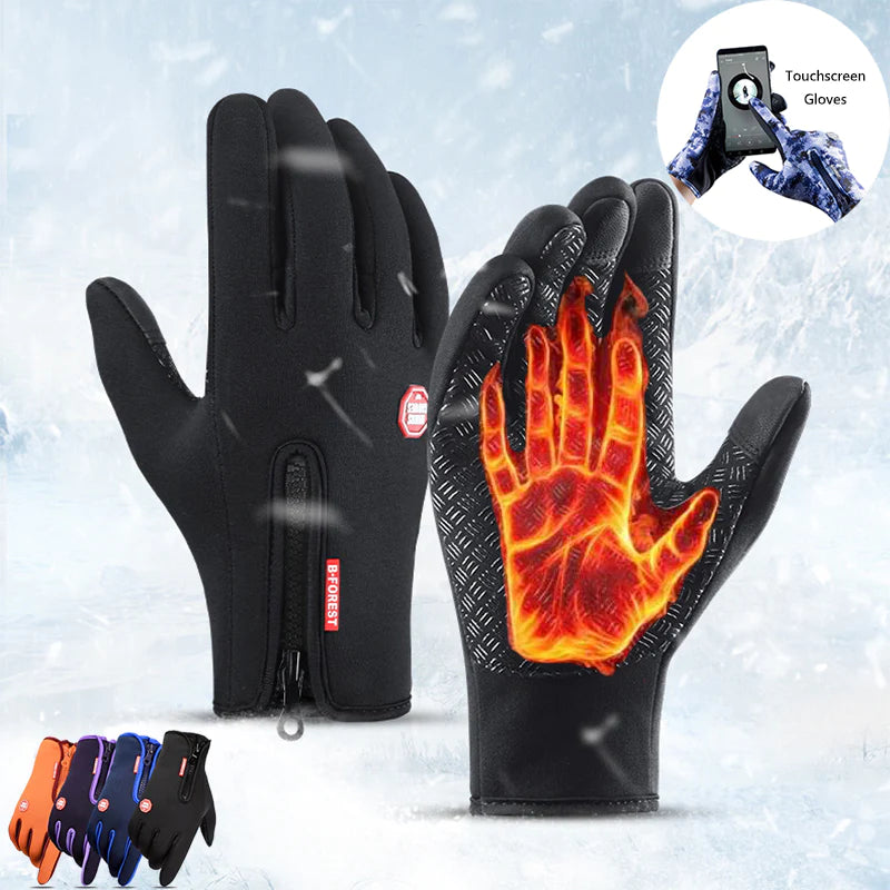 Winterhandschuhe für Motorrad & Outdoor – Touchscreen, Fleece & rutschfest