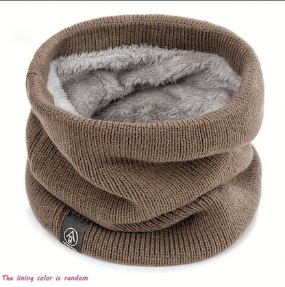 Khaki Unisex-Nackenwärmer mit weichem Innenfutter