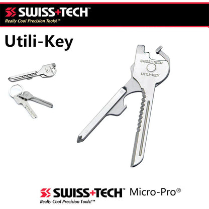 6-in-1 Schlüssel-Multitool aus Edelstahl – kompakter EDC-Helfer