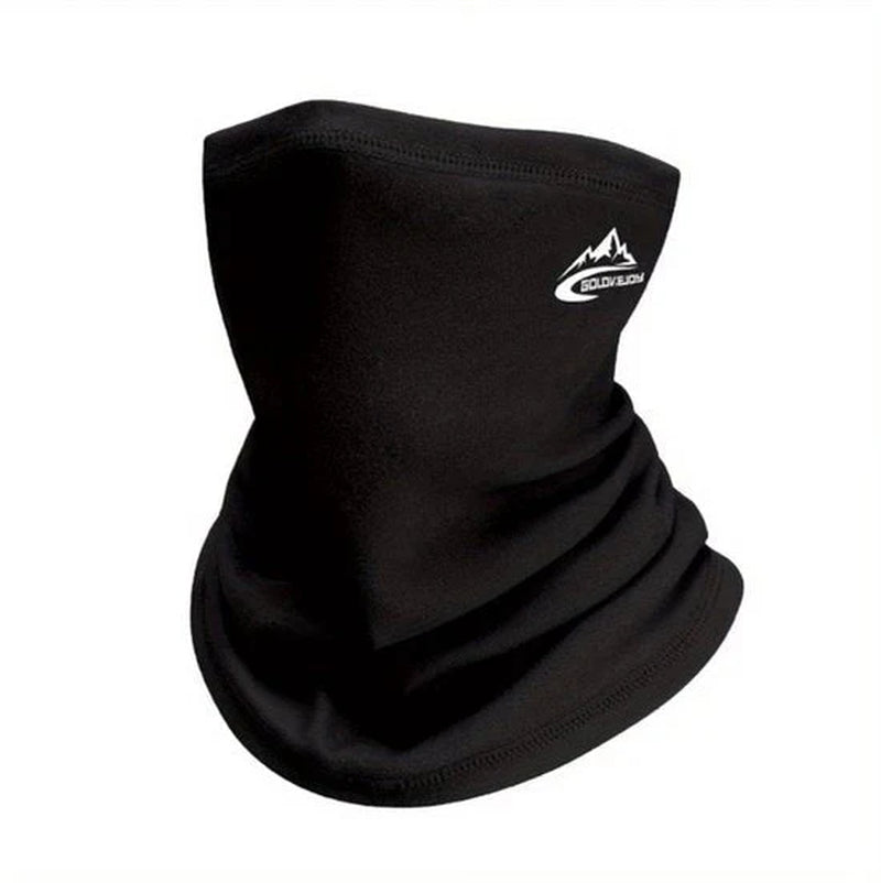 Schwarzer Sport-Nackenwärmer aus Fleece