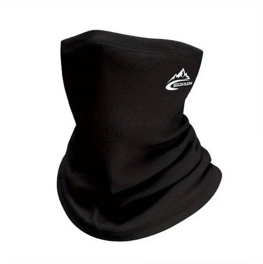 Schwarzer Sport-Nackenwärmer aus Fleece
