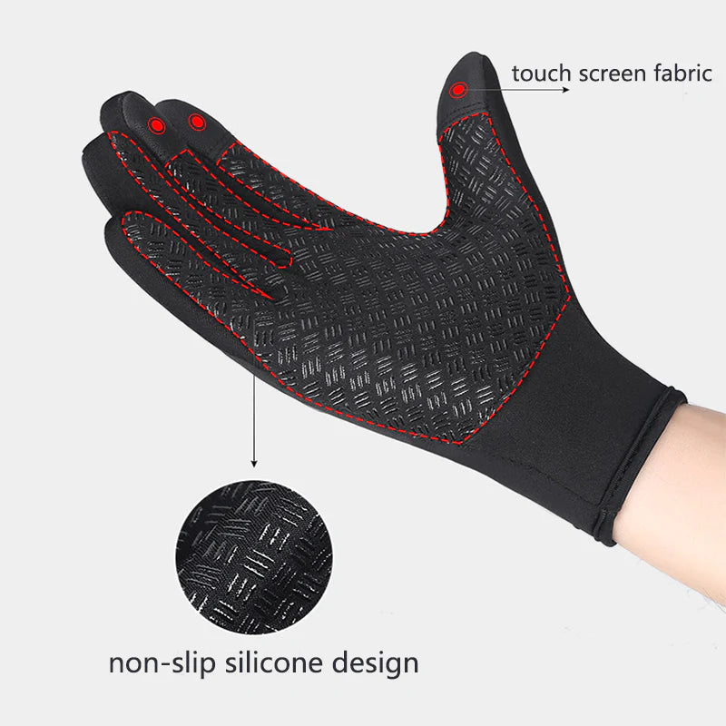 Winterhandschuhe für Motorrad & Outdoor – Touchscreen, Fleece & rutschfest