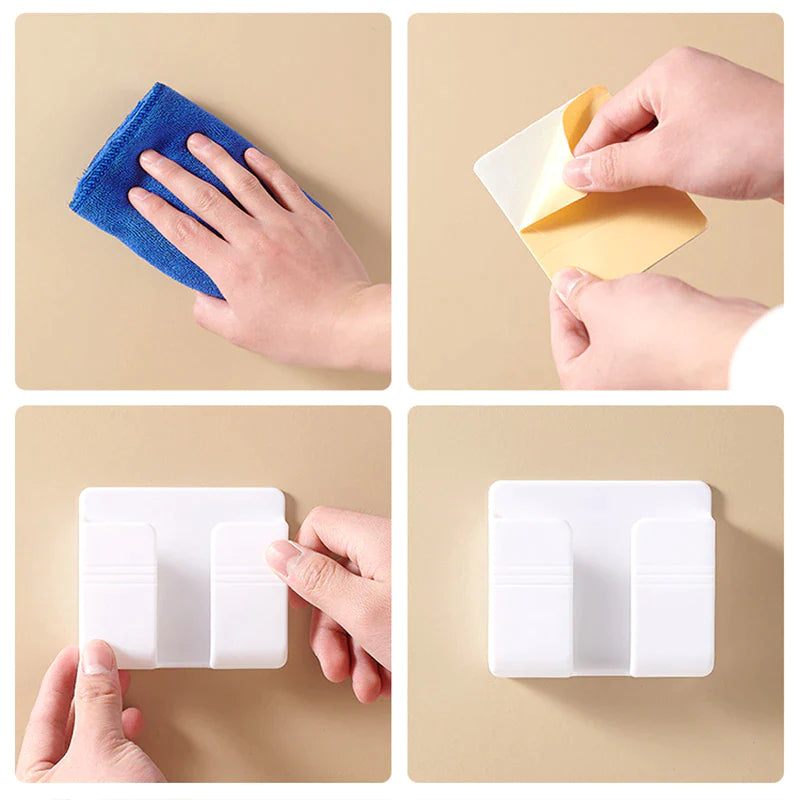 Wand-Organizer ohne Bohren für Fernbedienung & Handy